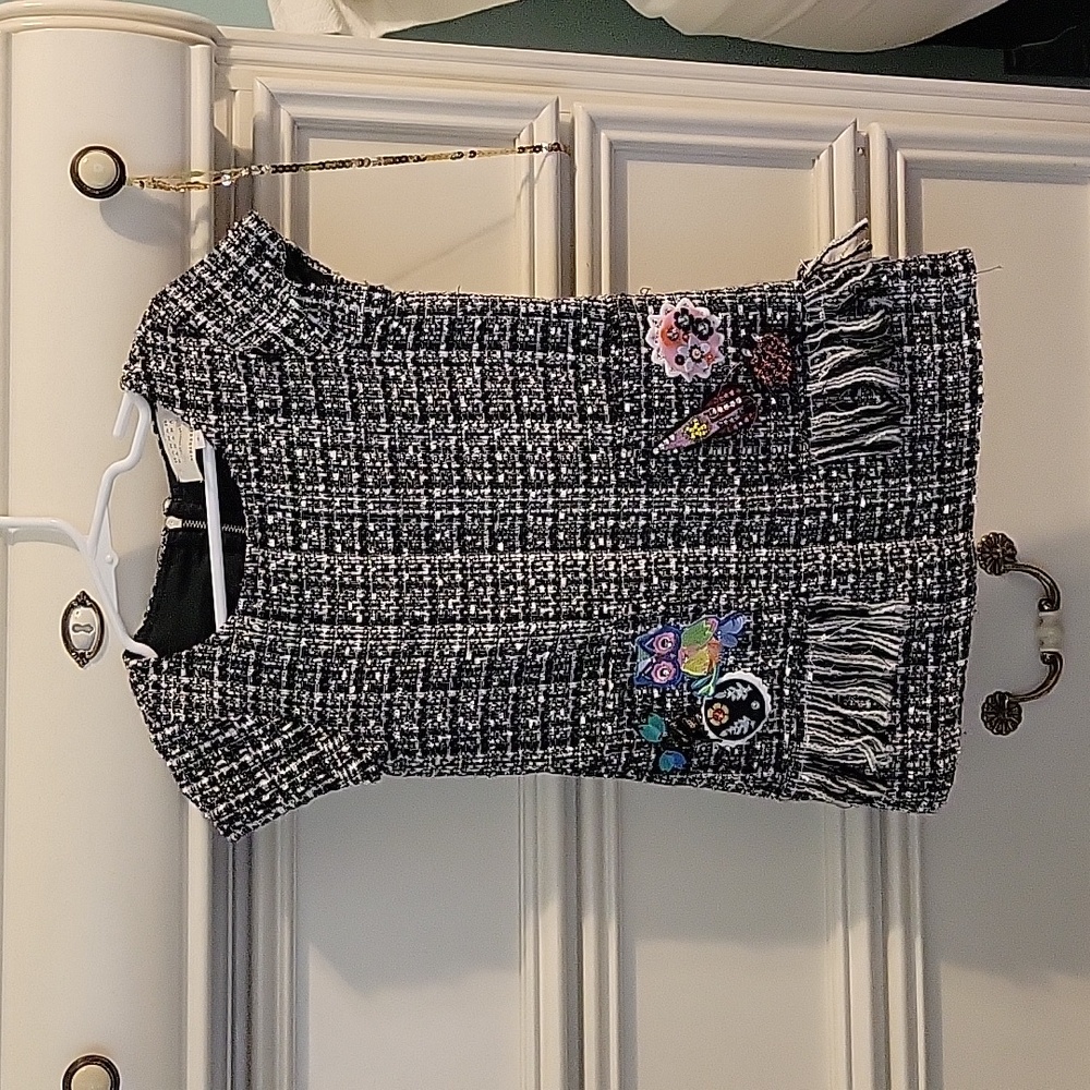 Hannah Banana tweed girls dress, 4